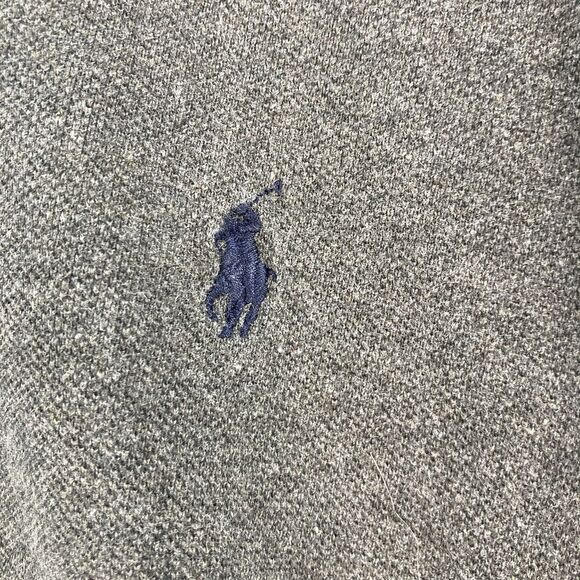 Polo Ralph Lauren Pullover Sweater Polo ShirtMen's Sz XXL  Buttons Collar Gray - Picture 3 of 10